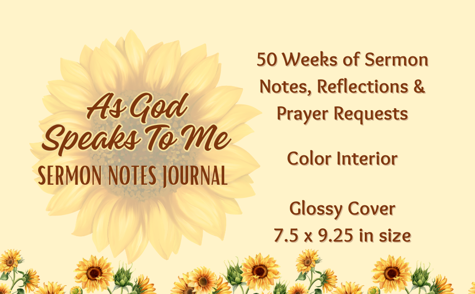 As God Speaks to Me: Sermon Notes Journal