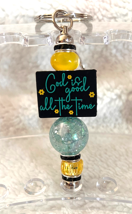Christian Beaded Focal Keychains
