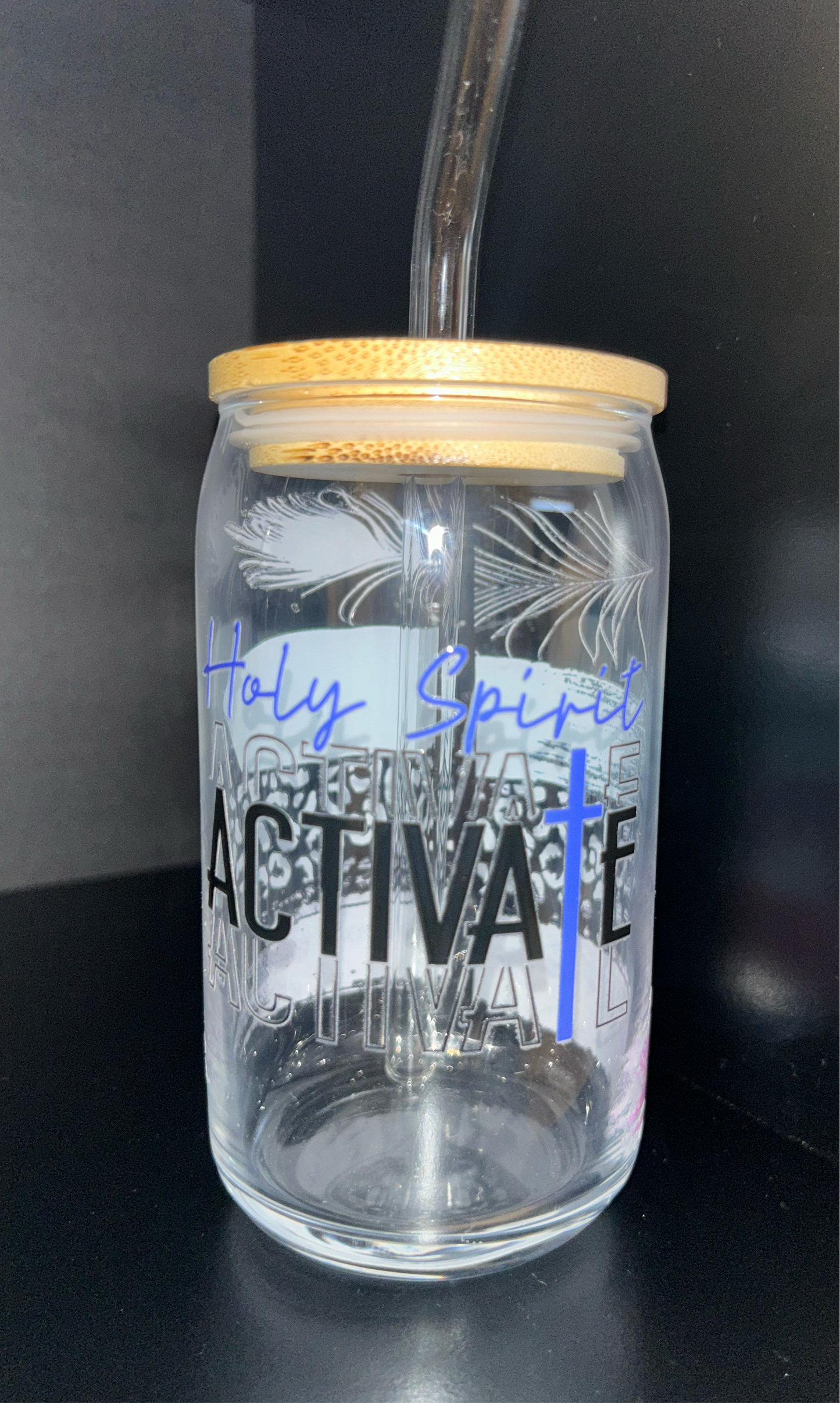 Holy Spirit Activate | Libbey Glass Can | 16 oz