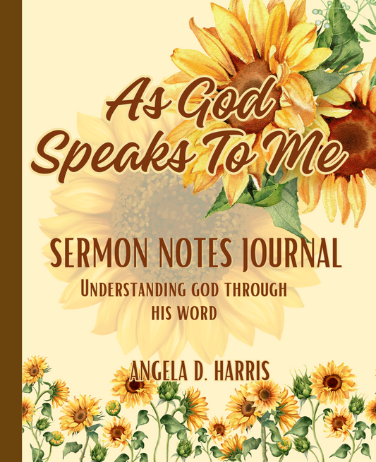 As God Speaks to Me: Sermon Notes Journal