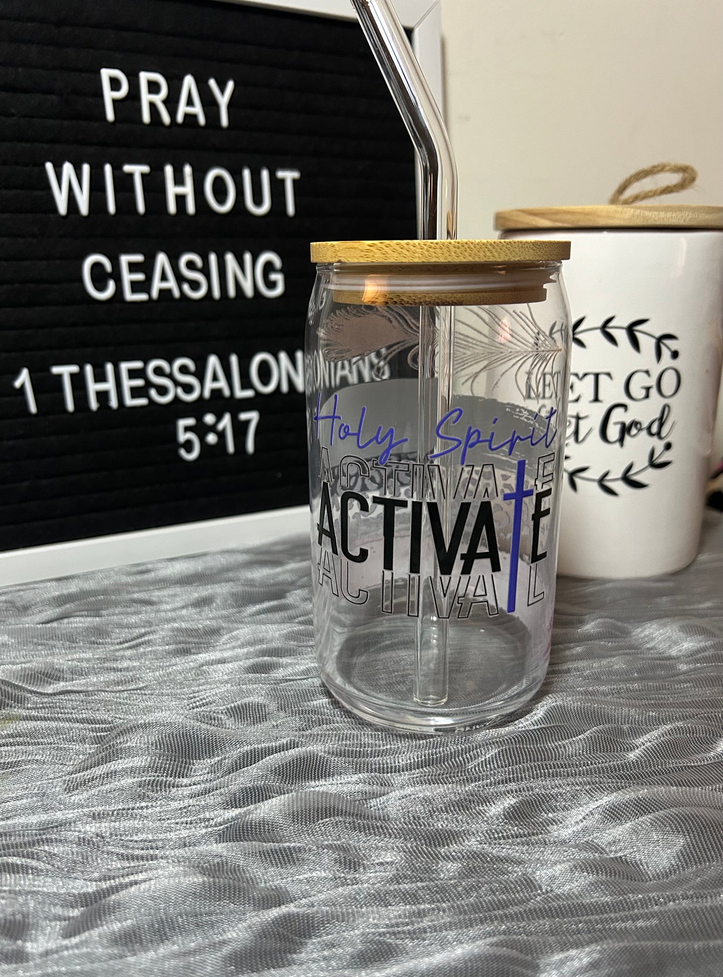 Holy Spirit Activate | Libbey Glass Can | 16 oz