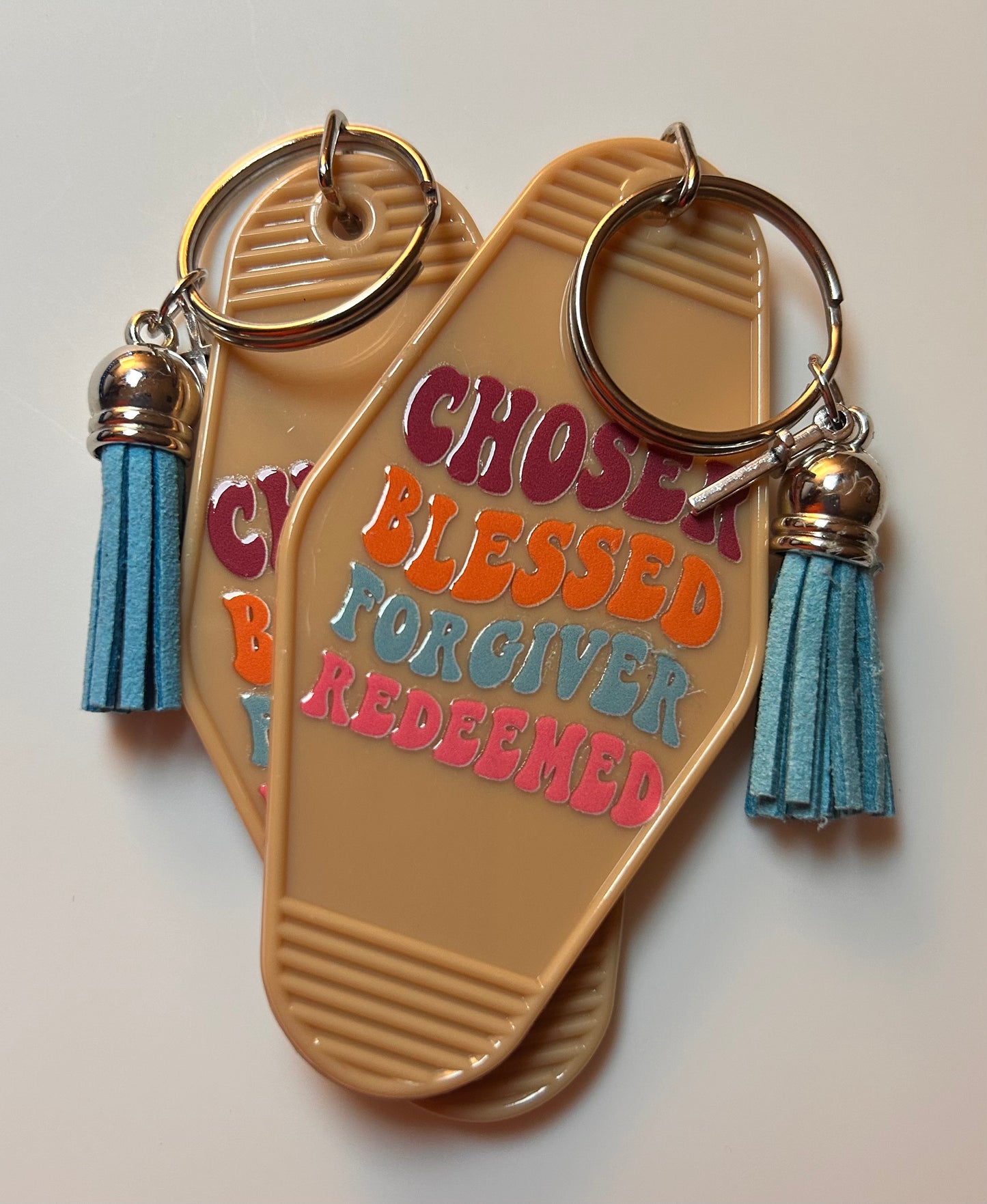 Christian Motel Keychains - Assorted Colors
