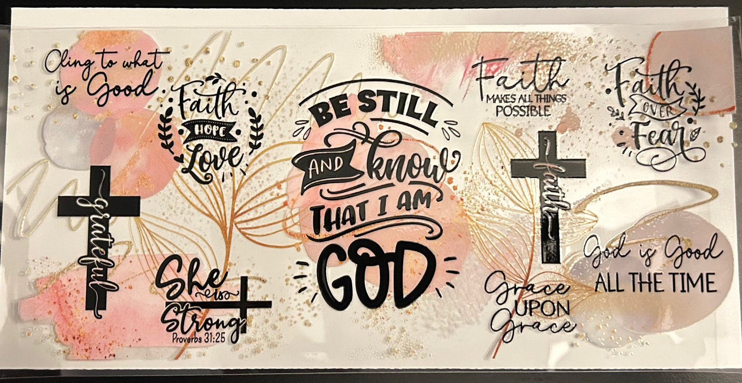 Be Still & Know That I Am GOD | Libbey Glass Can | 16 oz