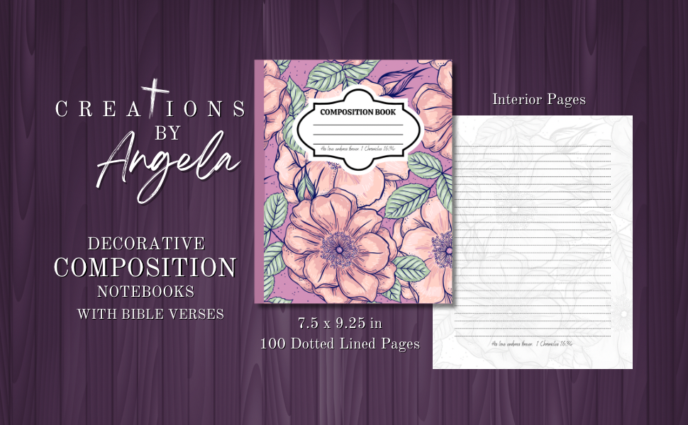 Floral Composition Notebook