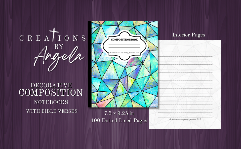 Mosaic Triangles Composition Notebook