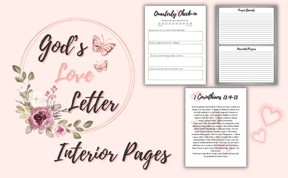 God's Love Letter: 52 Week Scripture, Devotional & Guided Prayer Journal for Women