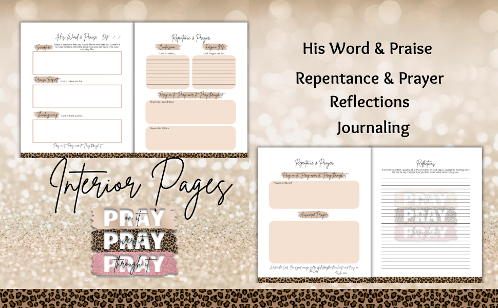 Pray On It, Pray Over It, Pray Through It Prayer Journal