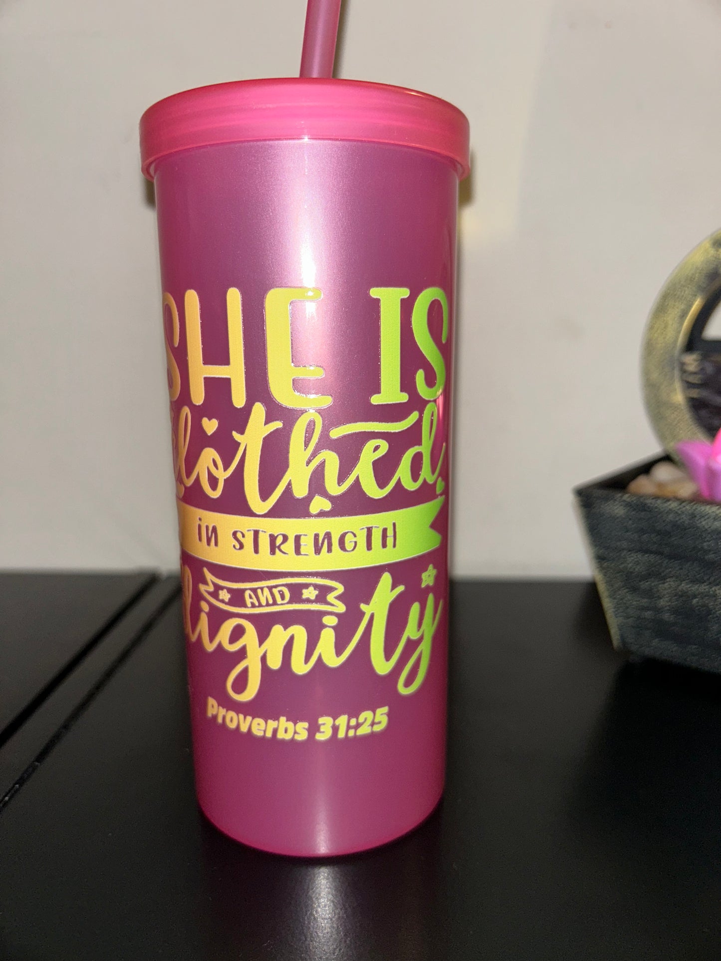 Christian Inspired | Plastic Tumblers| 20 oz | Multicolored