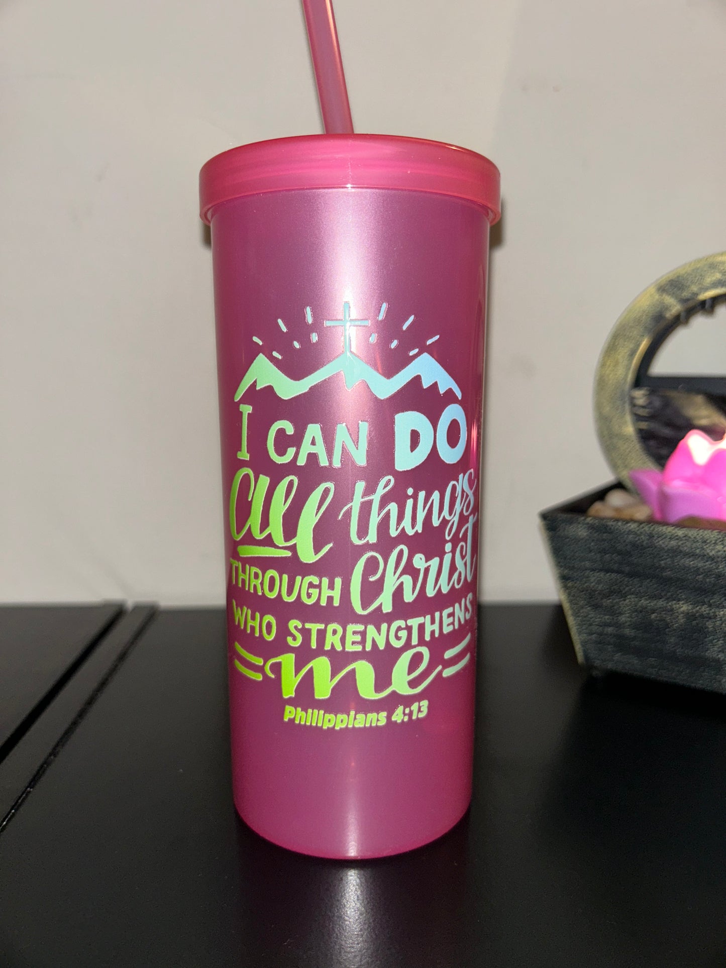 Christian Inspired | Plastic Tumblers| 20 oz | Multicolored