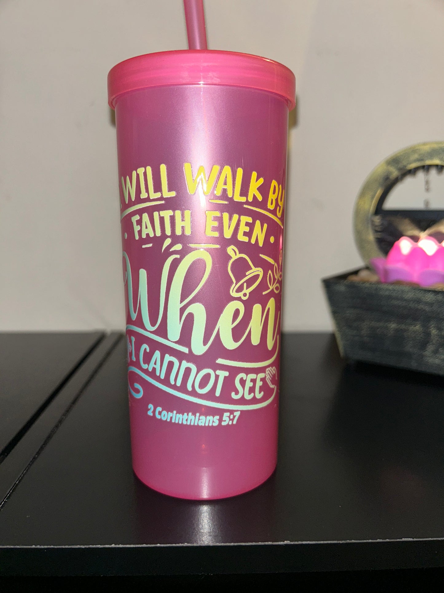 Christian Inspired | Plastic Tumblers| 20 oz | Multicolored