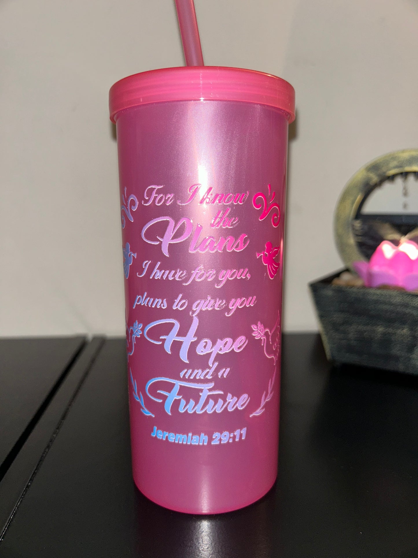 Christian Inspired | Plastic Tumblers| 20 oz | Multicolored