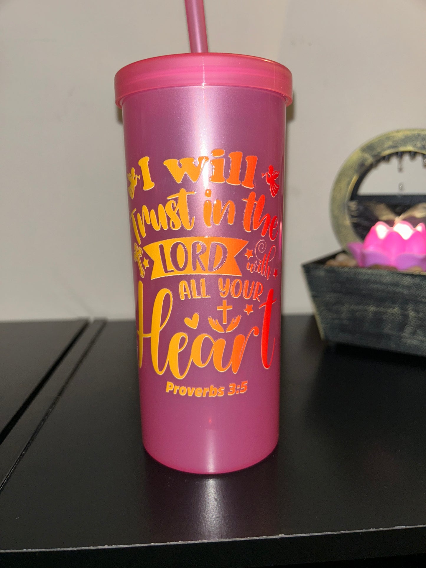 Christian Inspired | Plastic Tumblers| 20 oz | Multicolored