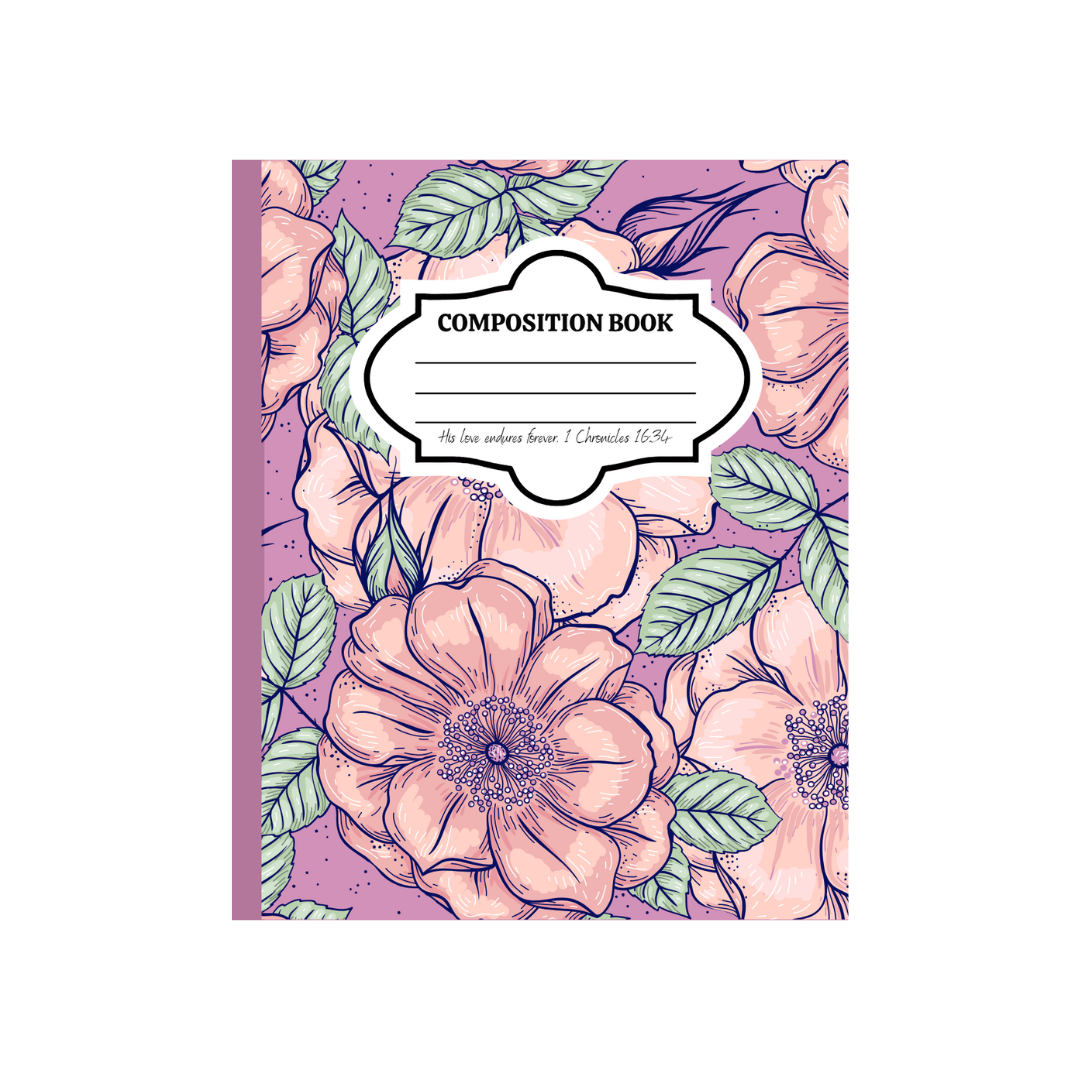 Floral Composition Notebook