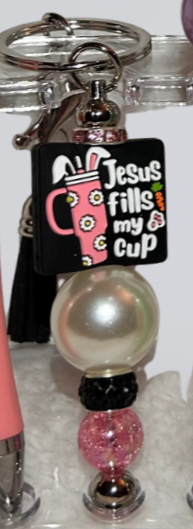 Christian Beaded Focal Keychains