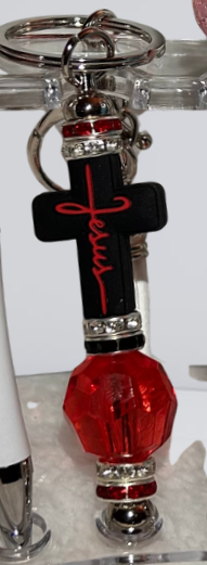 Christian Beaded Focal Keychains
