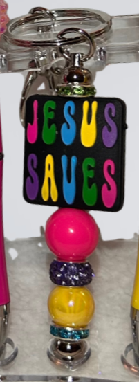 Christian Beaded Focal Keychains