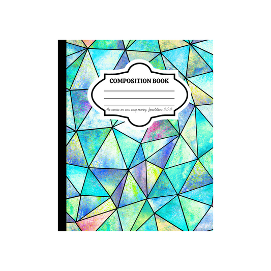 Mosaic Triangles Composition Notebook