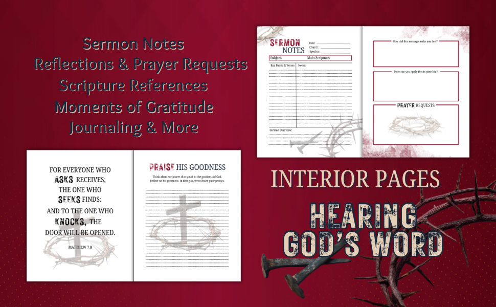 Hearing God’s Word: Sermon Notes Journal for Men
