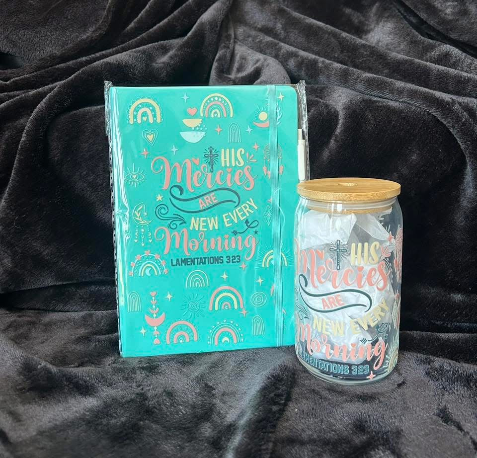 Glass Cup & Notebook Bundles