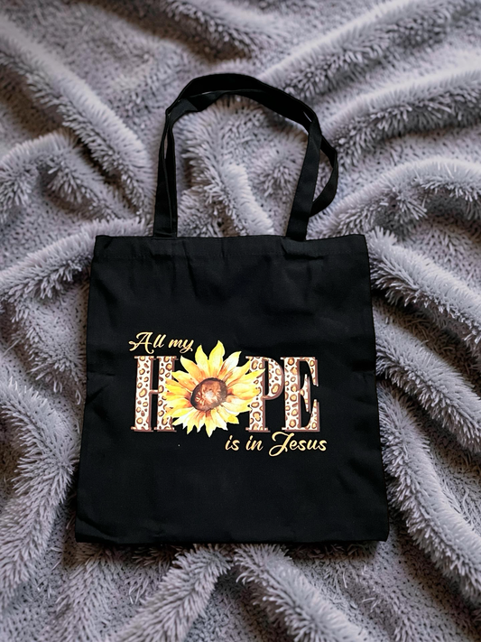 All My Hope Is In Jesus Tote Bag