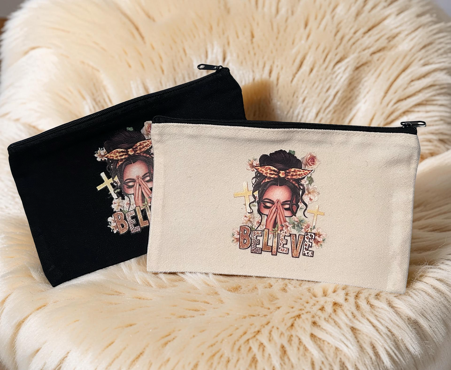 Believe (Cross) Cosmetic Bag