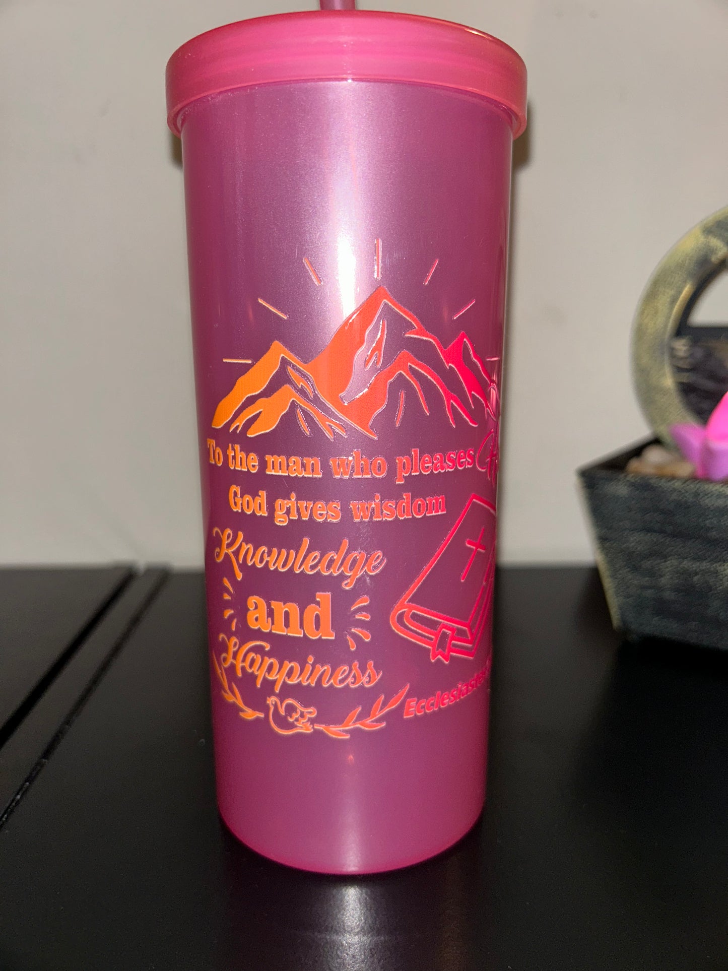 Christian Inspired | Plastic Tumblers| 20 oz | Multicolored